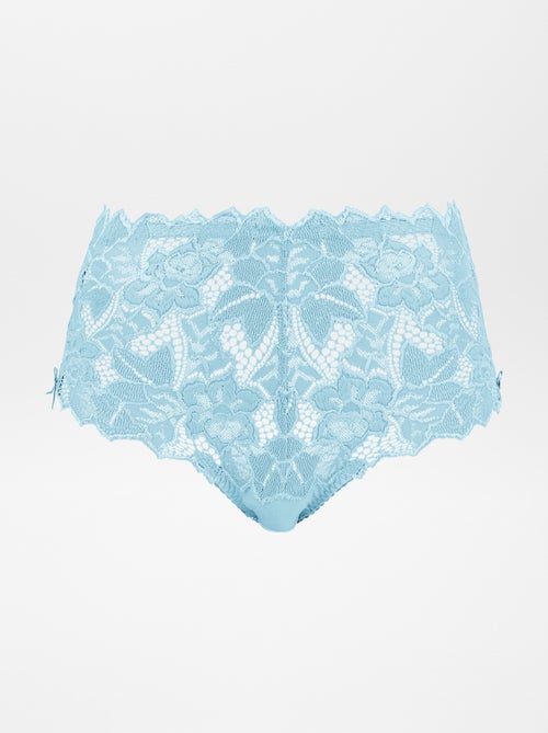 Slip in pizzo e microfibra Arum 'Sans Complexe' - Kiabi