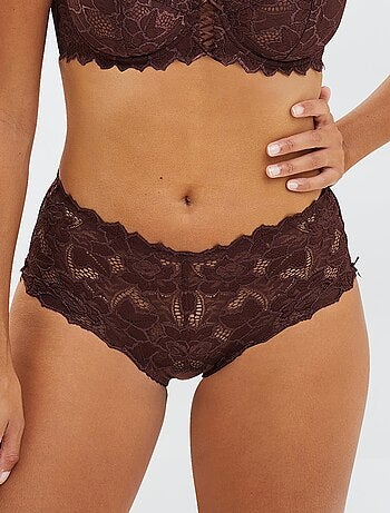 Slip in pizzo e microfibra Arum 'Sans Complexe'