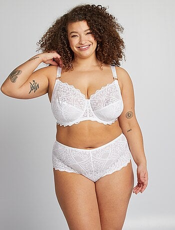 Slip in pizzo e microfibra