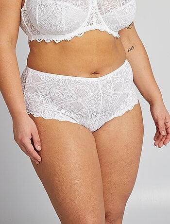 Slip in pizzo e microfibra