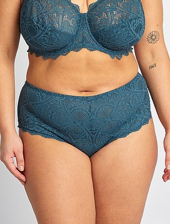 Slip in pizzo e microfibra