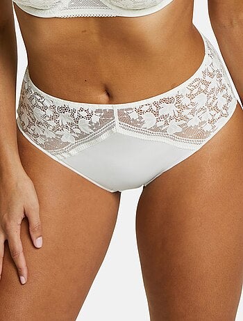 Slip in pizzo e microfibra 'Sans Complexe'