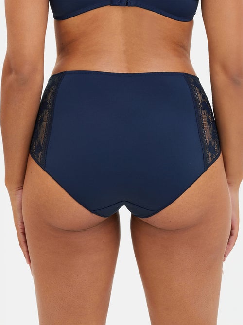 Slip in pizzo e microfibra 'Sans Complexe' - Kiabi