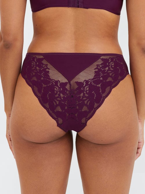 Slip in pizzo 'Sans Complexe' - Kiabi