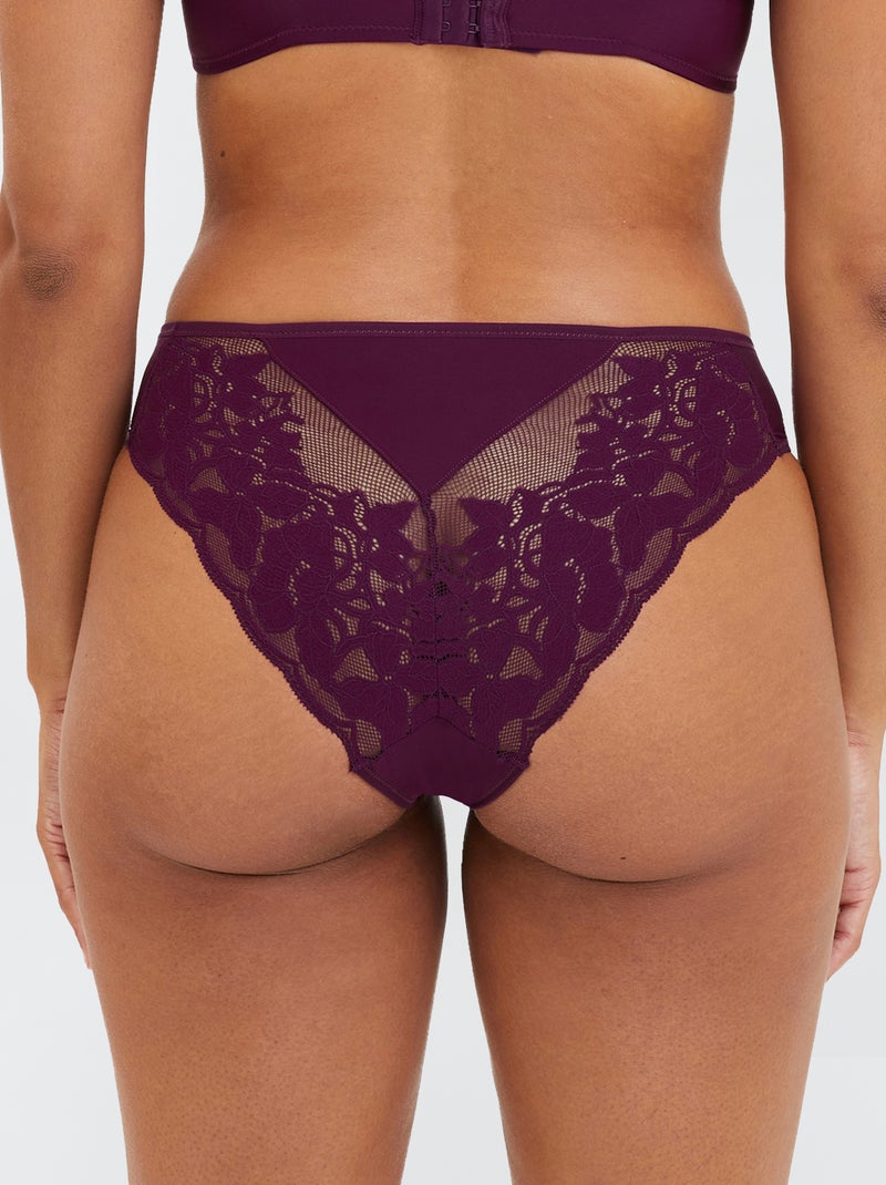Slip in pizzo 'Sans Complexe' VIOLA - Kiabi