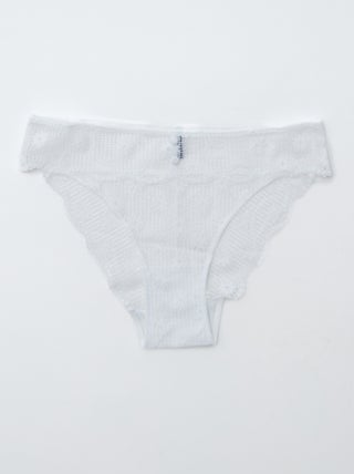 Slip in pizzo traforato floreale
