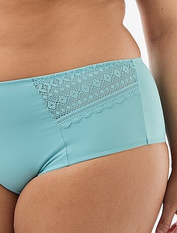Slip in raso con pizzo