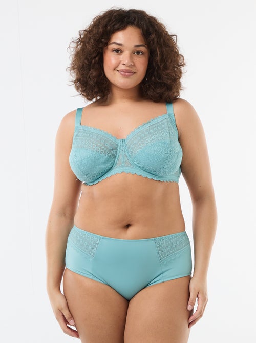 Slip in raso con pizzo - Kiabi