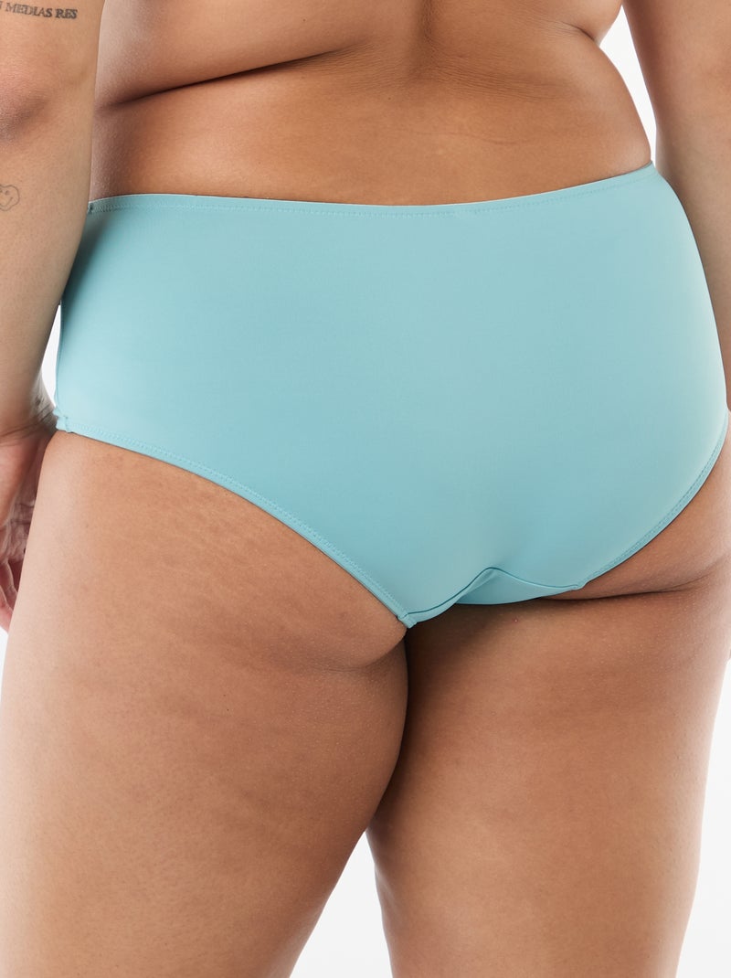 Slip in raso con pizzo Blu - Kiabi