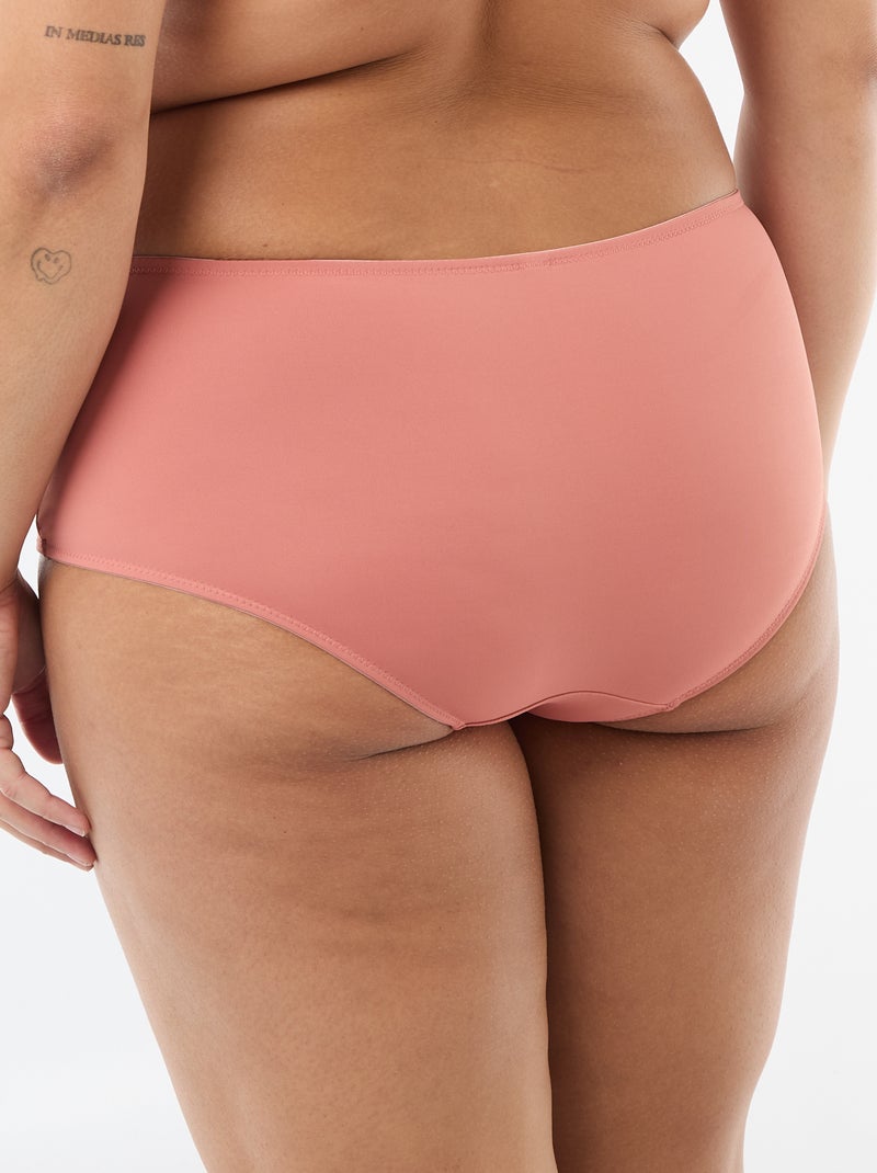 Slip in raso con pizzo Rosa - Kiabi