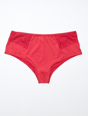 Slip in raso con pizzo