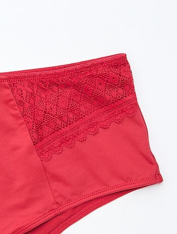 Slip in raso con pizzo
