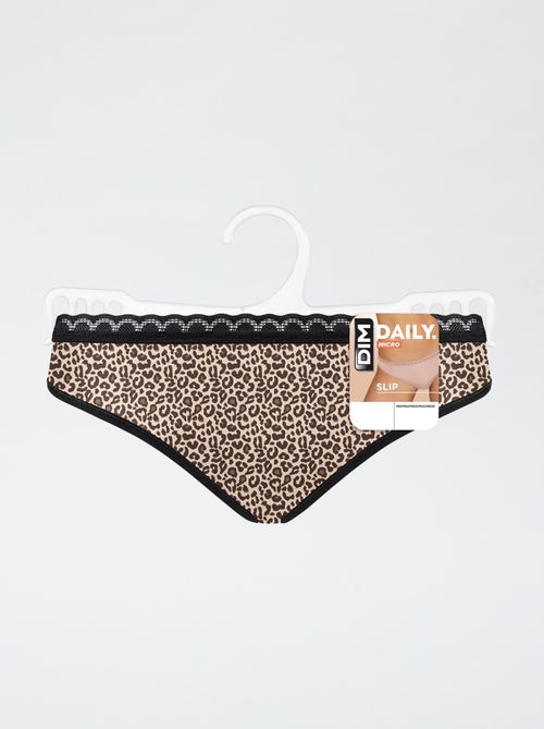 Slip leopardato 'DIM' - Kiabi