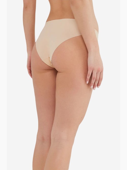 Slip liscio senza cuciture a vita media con taglio laser penti - Kiabi Slip liscio senza cuciture a vita media con taglio laser penti - Kiabi