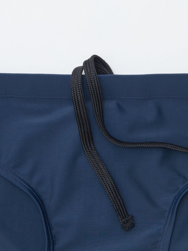 Slip mare tinta unita con vita elasticizzata BLU - Kiabi