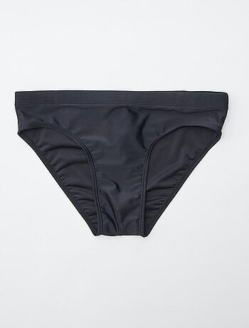 Slip mare tinta unita con vita elasticizzata