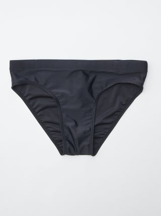 Slip mare tinta unita con vita elasticizzata