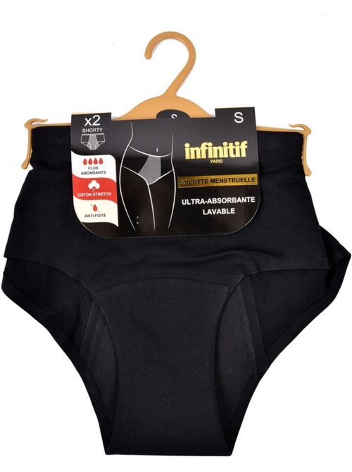 Slip Mestruale INFINITIF - Confezione da 2 - Kiabi Slip Mestruale INFINITIF - Confezione da 2 - Kiabi