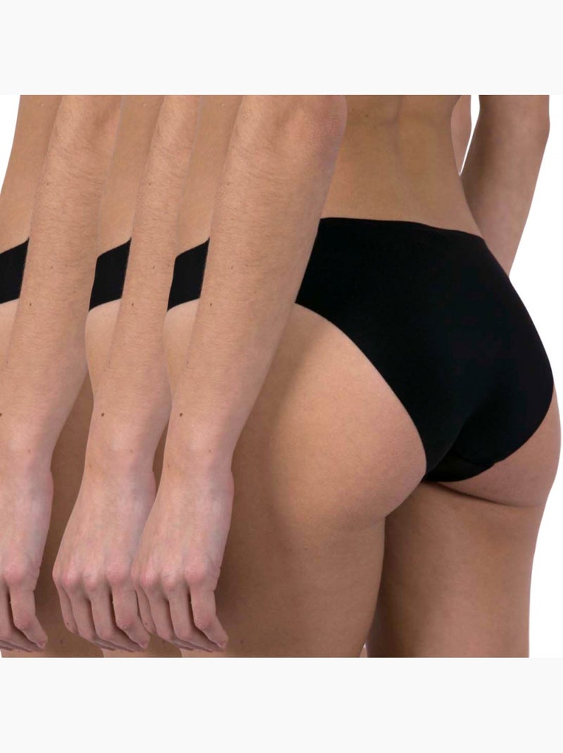 Slip microfibra Confezione da 3 Nero - Kiabi