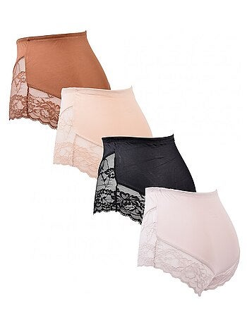 Slip Microfibra TRESS Pizzo - Confezione da 4