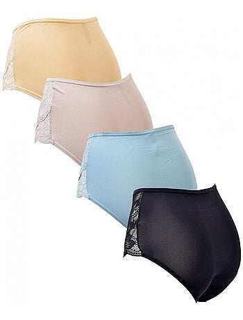Slip Microfibra TRESS Pizzo - Confezione da 4