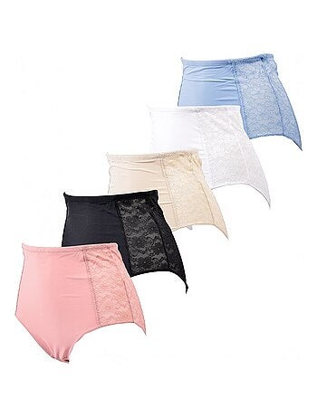 Slip Microfibra TRESS Pizzo - Confezione da 5