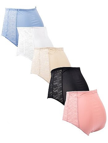 Slip Microfibra TRESS Pizzo - Confezione da 5