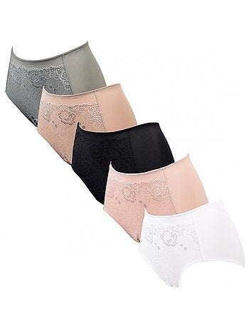 Slip Microfibra TRESS Pizzo - Confezione da 5