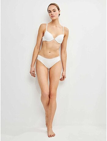 Slip midi con gallone di plumetti
