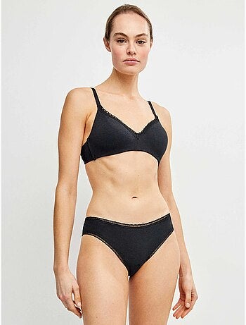 Slip midi con gallone di plumetti