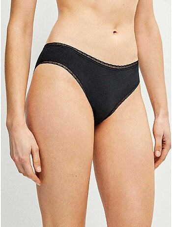 Slip midi con gallone di plumetti