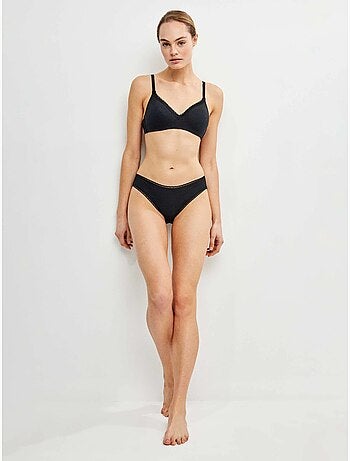 Slip midi con gallone di plumetti