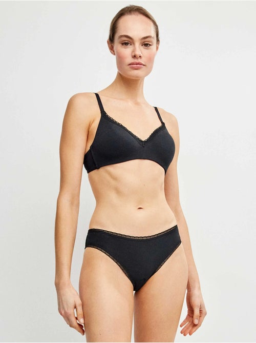 Slip midi con gallone di plumetti - Kiabi