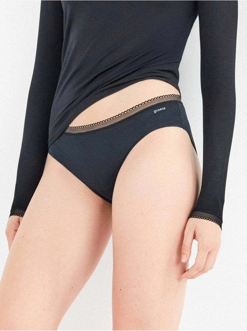 Slip midi extrapiatta Modal Lenzing Nero - Kiabi