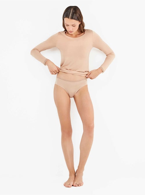Slip midi extrapiatta Modal Lenzing - Kiabi Slip midi extrapiatta Modal Lenzing - Kiabi