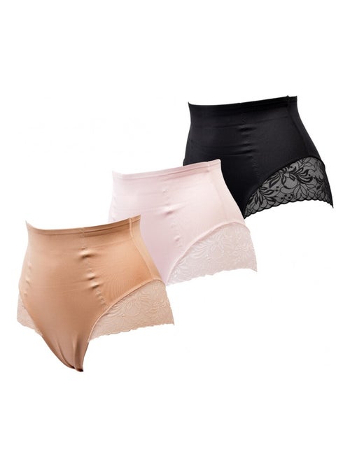 Slip Modellante Snellente TRESS Effetto Dimagrante - Confezione da 3 - Kiabi