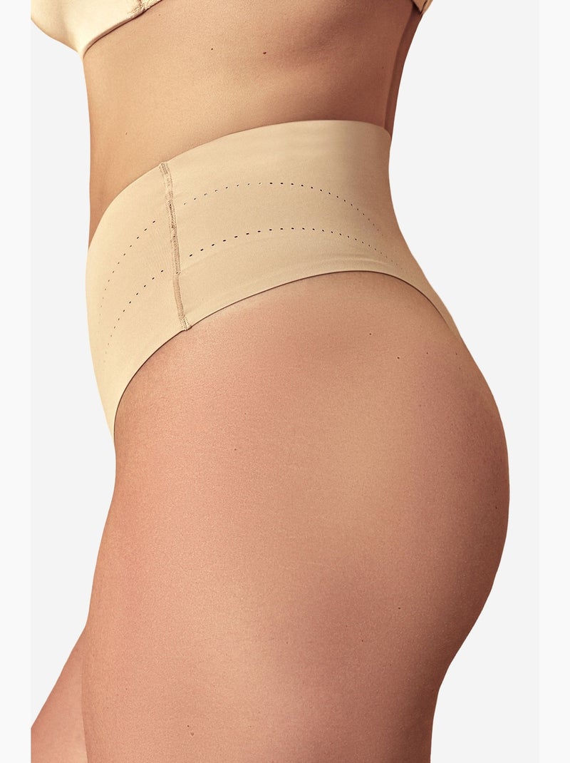 Slip modellante vita alta leggero invisibile penti Beige argilla - Kiabi