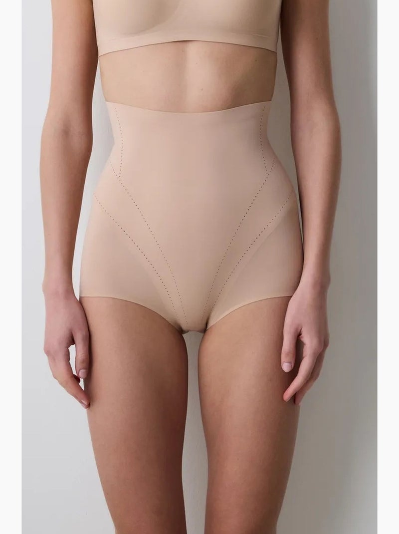 Slip modellante vita alta leggero invisibile penti Beige argilla - Kiabi