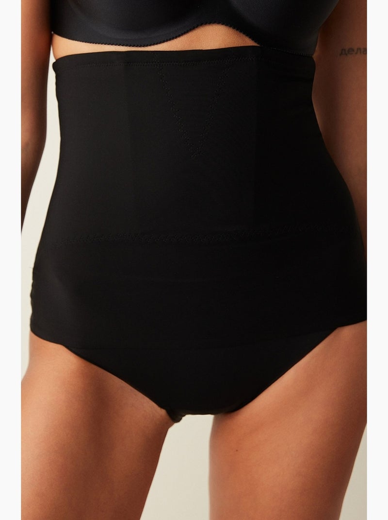 Slip modellante vita alta penti Nero - Kiabi