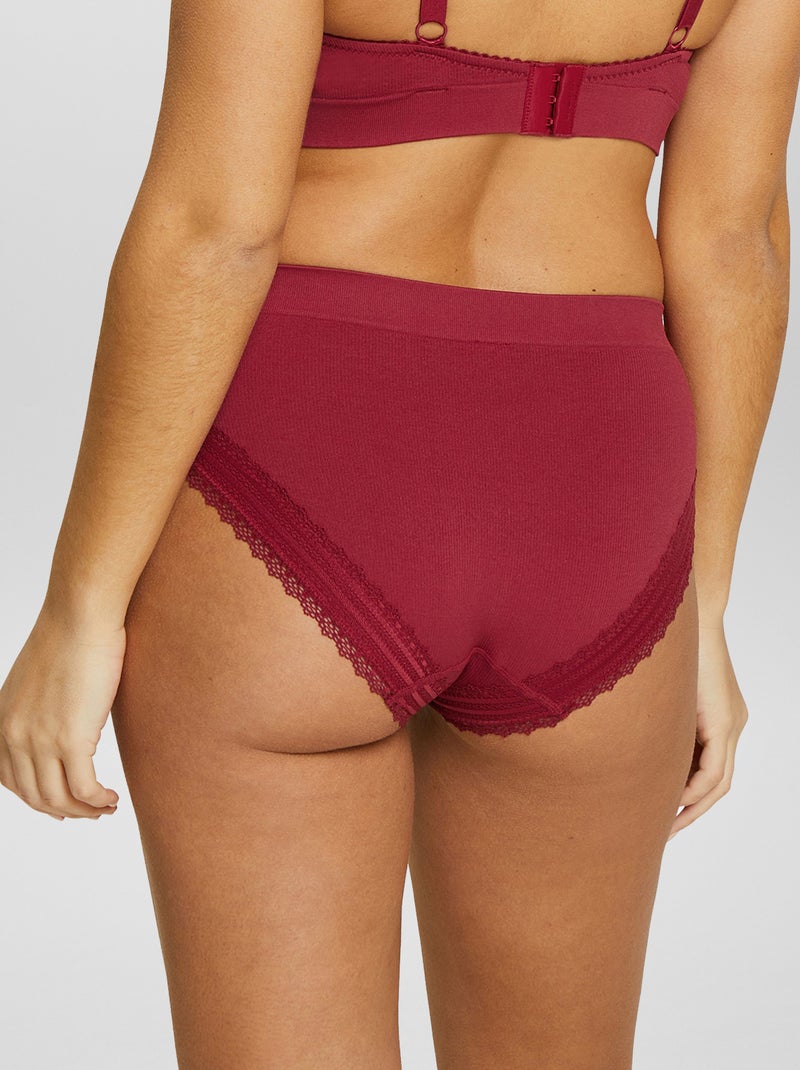Slip senza cuciture 'Sans complexe' ROSSO - Kiabi