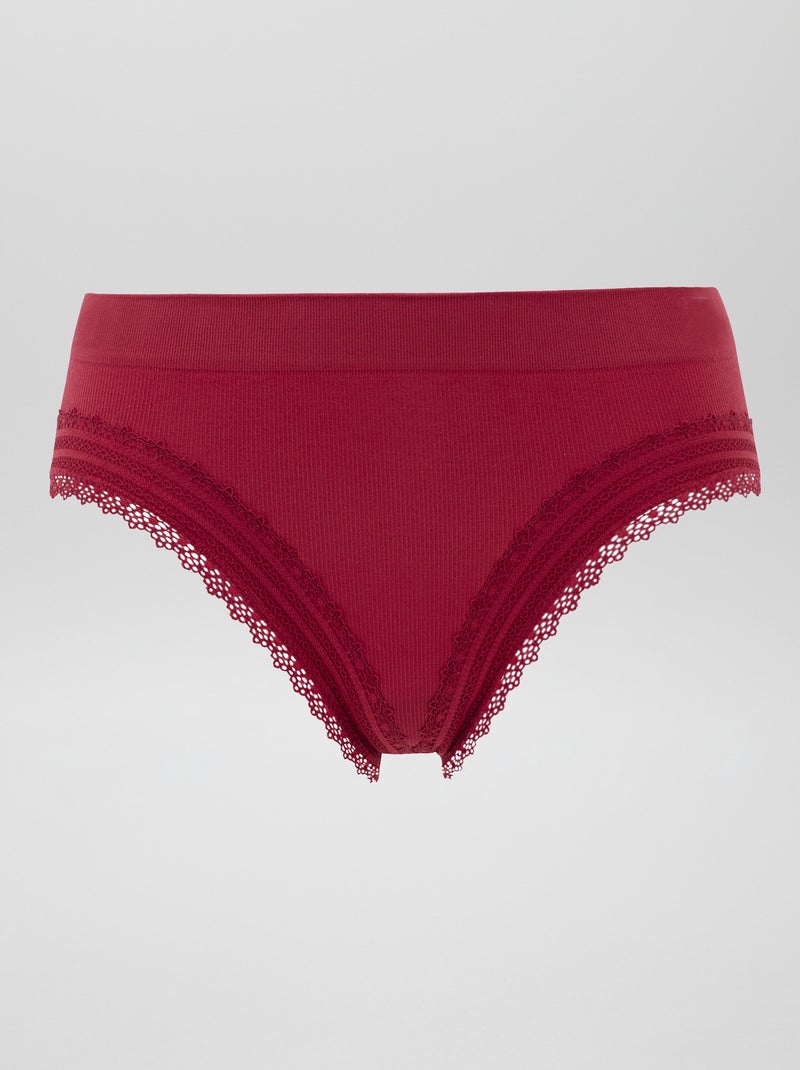 Slip senza cuciture 'Sans complexe' ROSSO - Kiabi