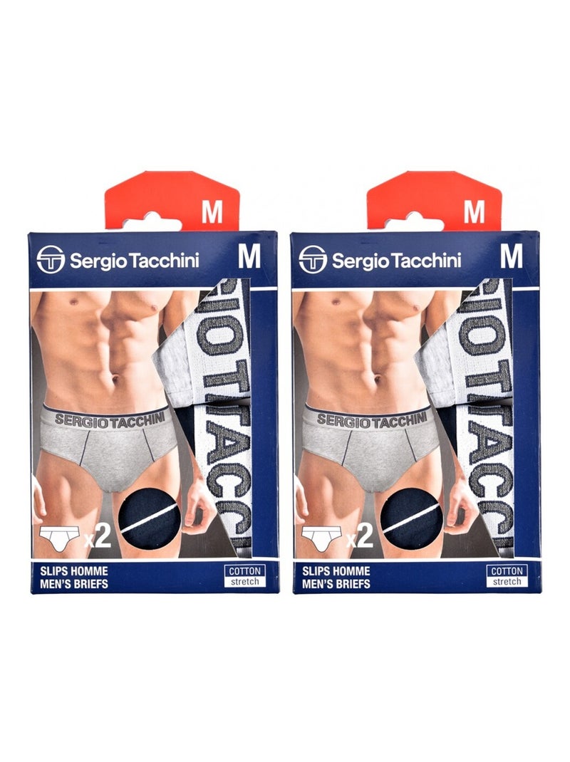 Slip SERGIO TACCHINI - Confezione da 4 Multicolore - Kiabi