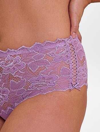 Slip slip in pizzo e microfibra 'Arum' 'Sans Complexe'