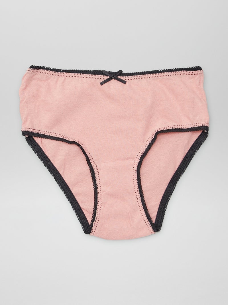 Slip stampati in cotone - set di 3 ARANCIONE - Kiabi