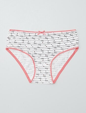 Slip stampati in cotone - set di 3