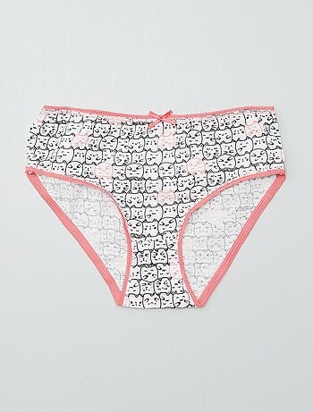 Slip stampati in cotone - set di 3