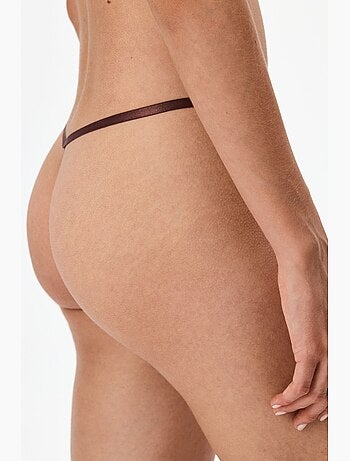 Slip string con spalline donna penti