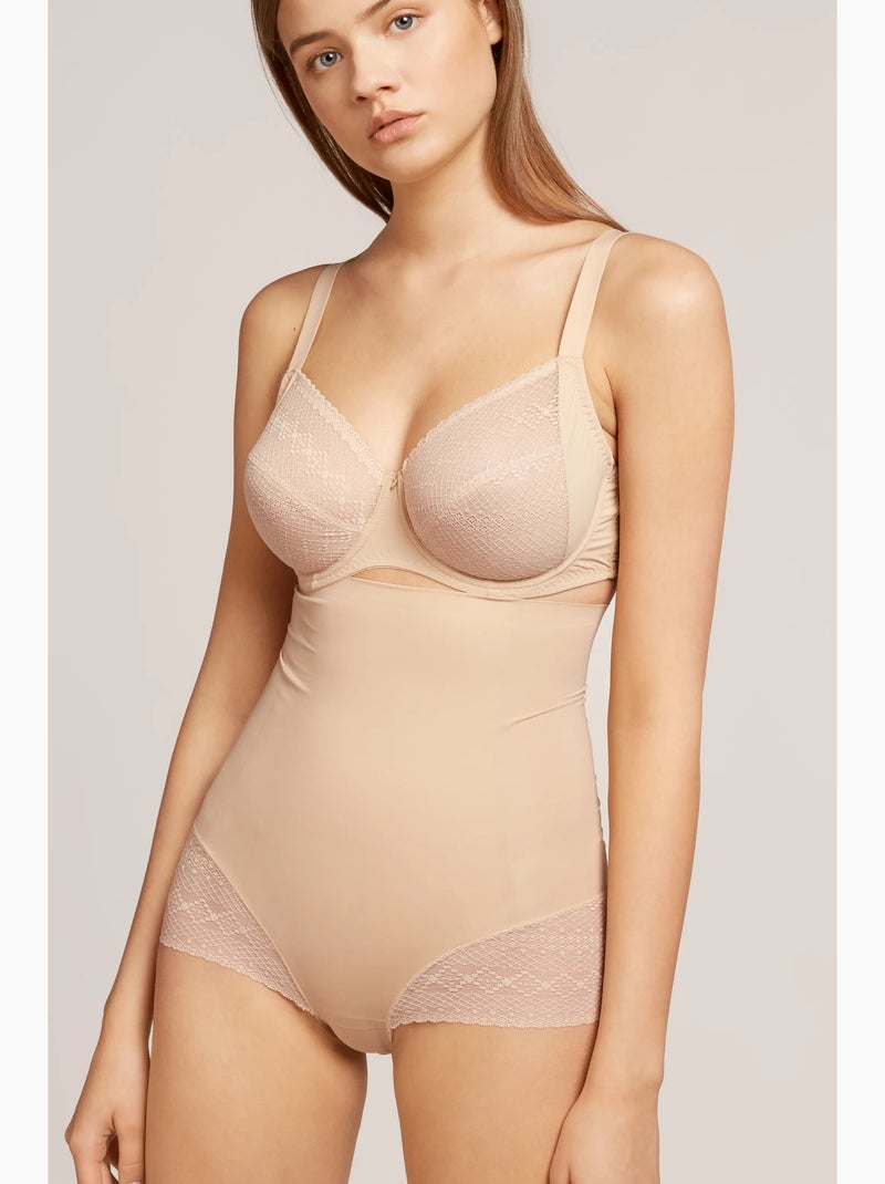 Slip super alto modellante effetto pancia piatta Rosa - Kiabi