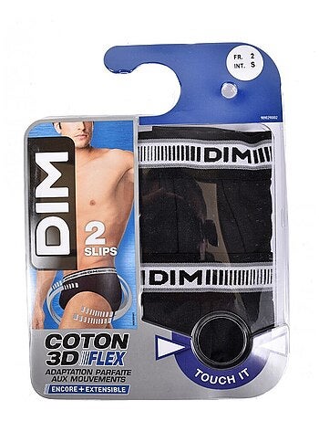 Slip Uomo DIM in cotone stretch ultra Comfort - Confezione da 2