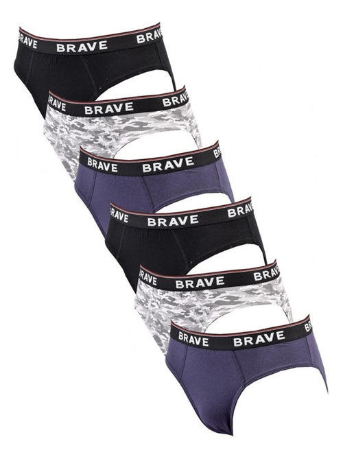 Slip Uomo TRESS Cotone - Confezione da 6 - Kiabi Slip Uomo TRESS Cotone - Confezione da 6 - Kiabi